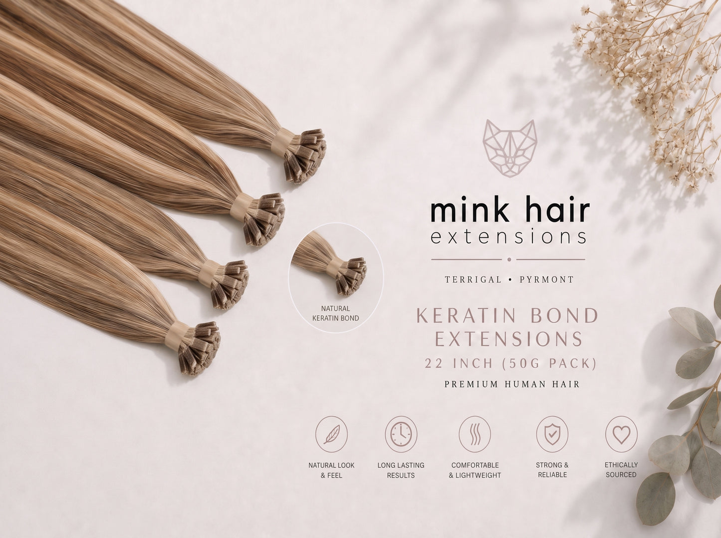 Keratin Bond Extensions | 22 Inch (50g Pack)